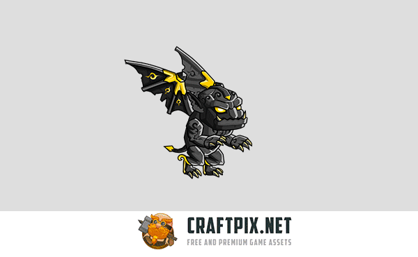 2D Fantasy Gargoyle Character Sprites