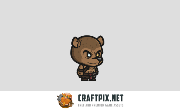 Gnoll Chibi 2D Game Sprites