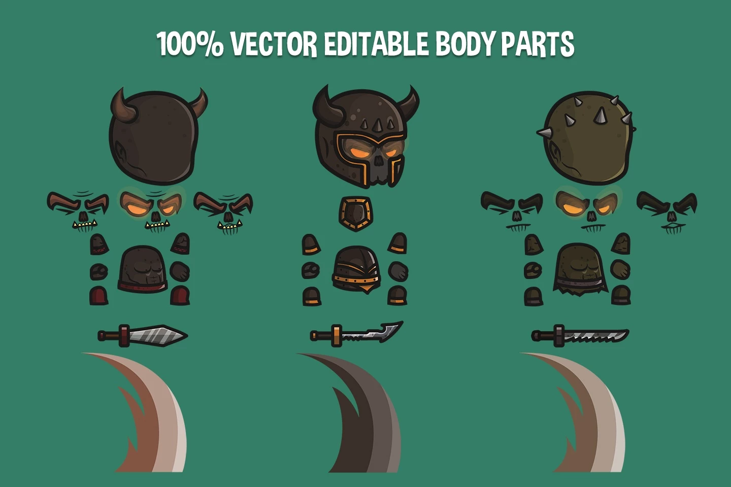 Demon of Darkness Chibi 2D Game Sprites