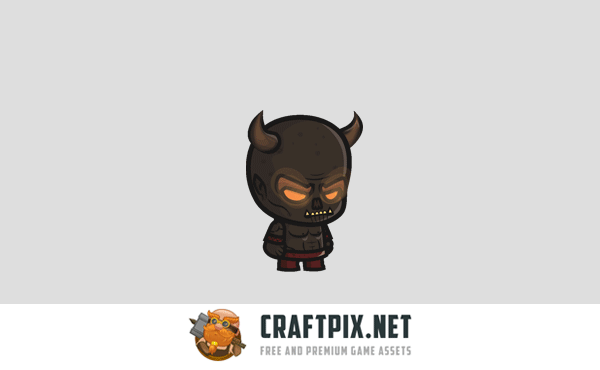 Demon of Darkness Chibi 2D Game Sprites