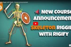 Blender和Rigify骨架绑定教程：轻松绑定3D骷髅模型