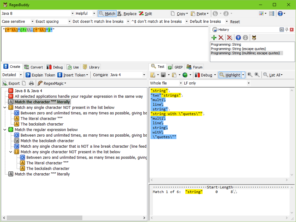 RegexBuddy 5.0.6
