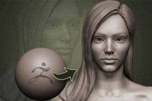 ZBrush女性头部雕刻教程：从基础到细节的人像雕塑技巧