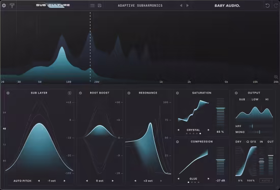 Baby Audio SubCulture v1.0.3 MacOS 实时音高追踪低音增强插件