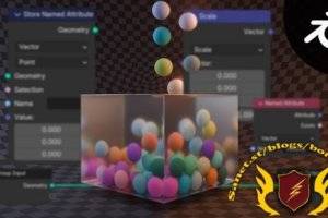 Blender几何节点物理引擎模拟教程，从零构建真实仿真