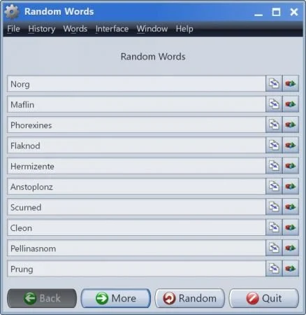 Gammadyne Random Word Generator 36.0