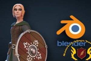 Blender游戏角色设计教程：PBR风格化角色创建全流程