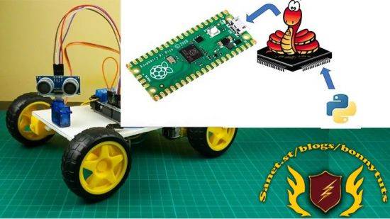 Obstacle Avoidance Robot using Raspberry pi pico