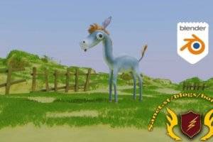 Blender 3D卡通动物角色建模教程：新手从零开始创作