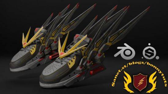 Sci-Fi Sneaker Design in Blender