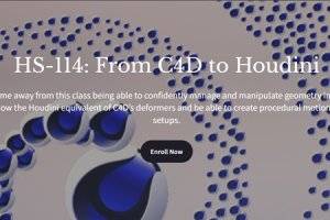 从C4D到Houdini入门教程：HS-114基础与程序化动态设计