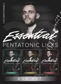 JTC Guitar Luca Mantovanelli 20 Essential Pentatonic Licks : Box Set TUTORiAL
