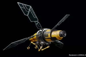 低聚操纵动画模型机器人蜜蜂角色 Robot Bee