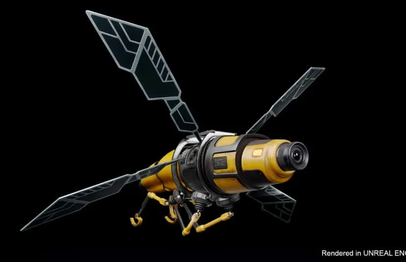 低聚操纵动画模型机器人蜜蜂角色 Robot Bee