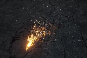 金属机械擦出火花视觉特效 Mechanical Damage FX