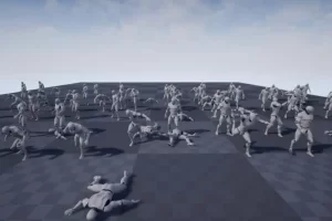 92个人物战士角色攻击UE5动作动画 -92 Animations For Warrior