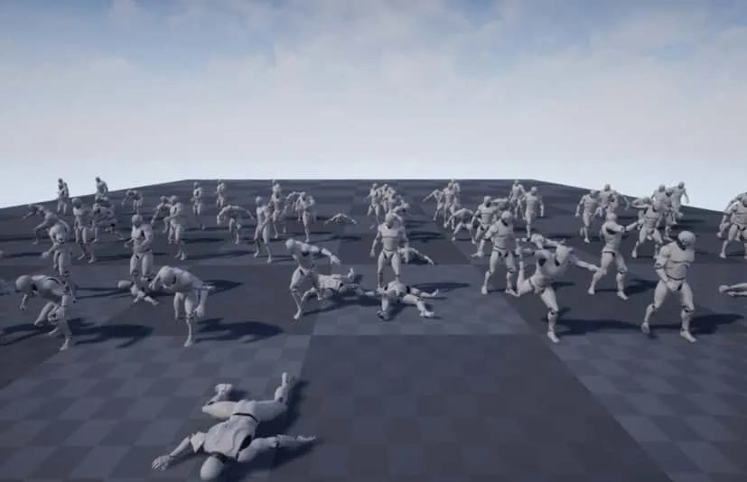 92个人物战士角色攻击UE5动作动画 -92 Animations For Warrior