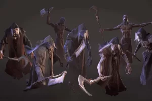 怪物幽灵巫师角色3D模型动画 Monsters – Wraith