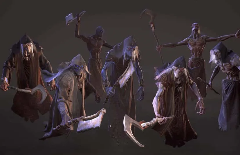 怪物幽灵巫师角色3D模型动画 Monsters - Wraith