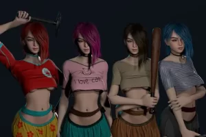 末日生存女性人物模型-Survivor Girl 1 (Modular)