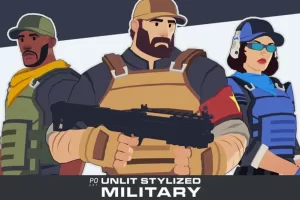 无光照的风格化军事角色 – Unlit Stylized Military Characters