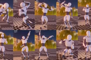 高质量动作捕捉动画-DJ Animations