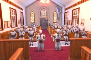 教堂祈祷祷告下跪许愿人物动画包 – Church People