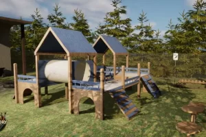宠物犬类小狗游乐场场景 – Canine playground, Loot place