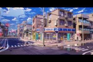 风格化卡通小镇街道场景-Cartoon Street