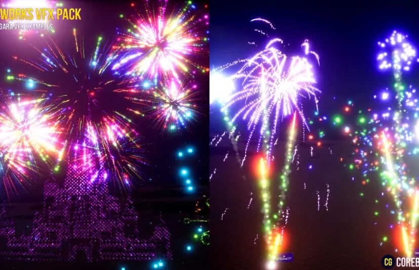 带声音的烟花套装 Fireworks Pack with sounds