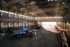 飞机修理厂-HAWKNEST An Aircraft Factory Hangar