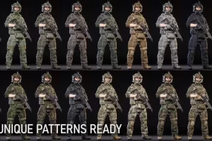 3A写实士兵角色军事人物 -MODULAR SOLDIER PACK Vol. 1