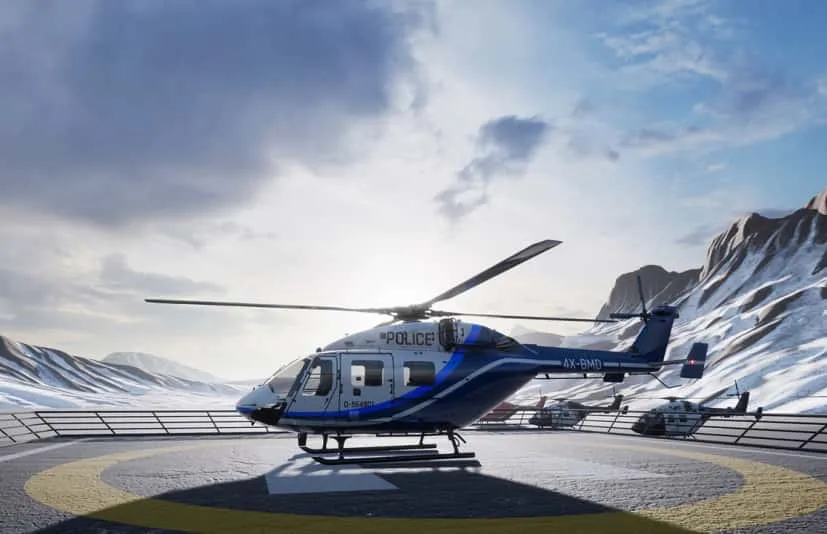 写实直升机飞机飞行蓝图-Photorealistic Helicopter
