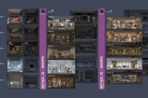 商店内景视差贴图 wParallax Retail II