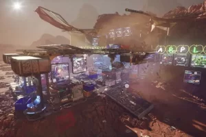外星科幻水果市场环境-Sci-Fi Fruit Market – Nanite