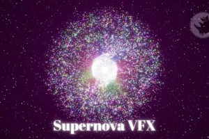 宇宙超新星爆炸绽放小行星环绕视觉特效-Supernova VFX