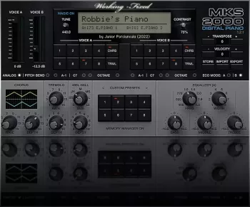 Junior Porciuncula MKS-2000 Digital Piano Fixed KONTAKT-TRACER