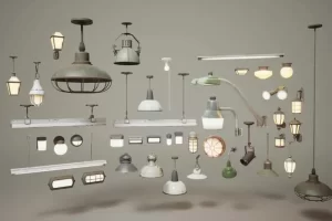 高质量灯具模型道具 Lighting VOL.3 Industrial