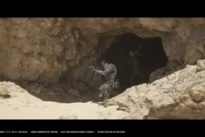 UE5虚幻5 Kheed Desert Tunnels (KDT) 沙漠隧道Nanite场景