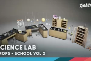 School VOL.3 – Science Lab 学校化学实验室模型