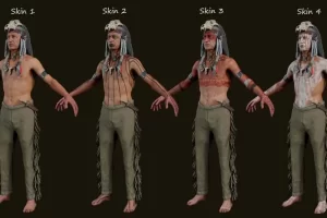 模块化阿帕奇巫师角色模型 Apache Shaman