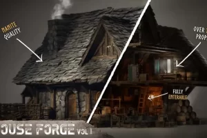 模块化建筑套件：中世纪房屋 House Forge Modular House Building Kit