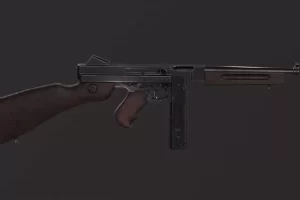 二战冲锋枪武器模型 M1A1 – WW2 Submachine Gun
