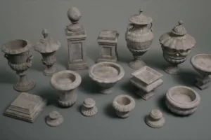 瓮花坛石雕  Stone Sculptures VOL.1 Modular Urns Stand