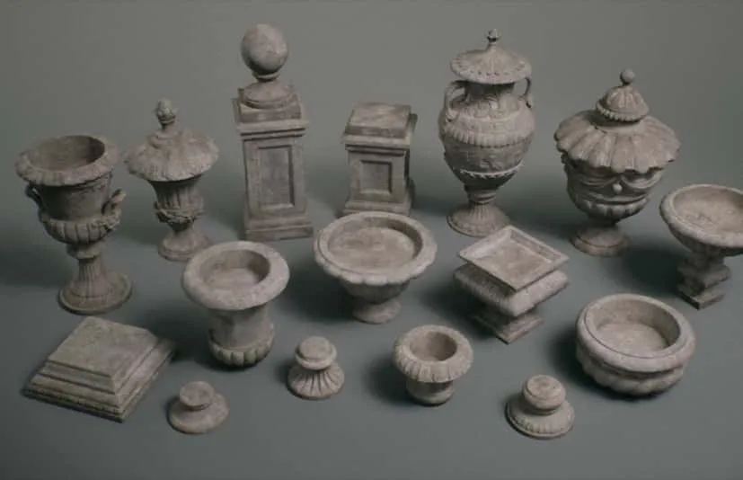 瓮花坛石雕 Stone Sculptures VOL.1 Modular Urns Stand