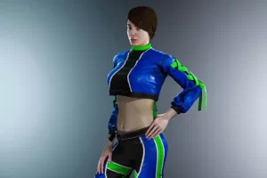 运动女孩女性角色模型 Sport female