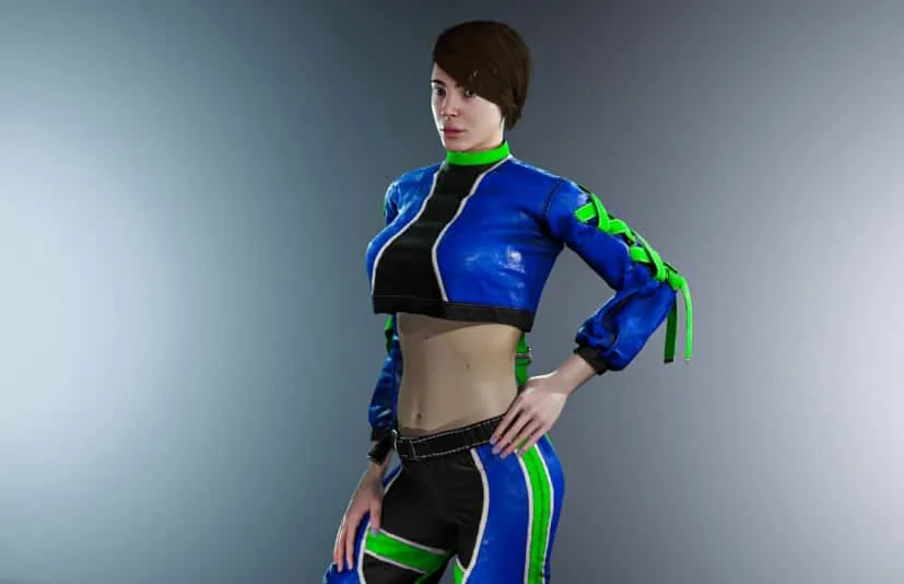 运动女孩女性角色模型 Sport female