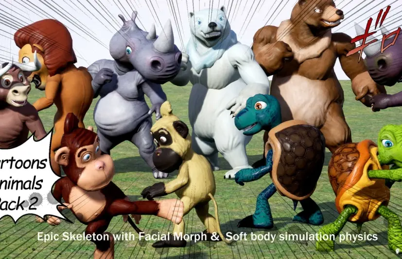 卡通动物包 2 Cartoons Animals Pack 2