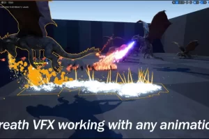 龙视觉特效：火焰与冰 Dragon VFX Fire Ice