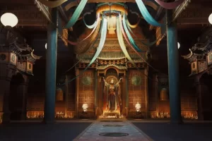 神圣门槛——亚洲寺庙内部环境套件 The Sacred Threshold – Asian Temple Interior Environment Kit